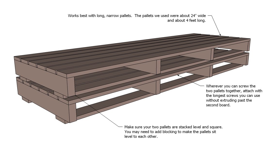 Pallet Sofa with Tacoma Perry — step 1