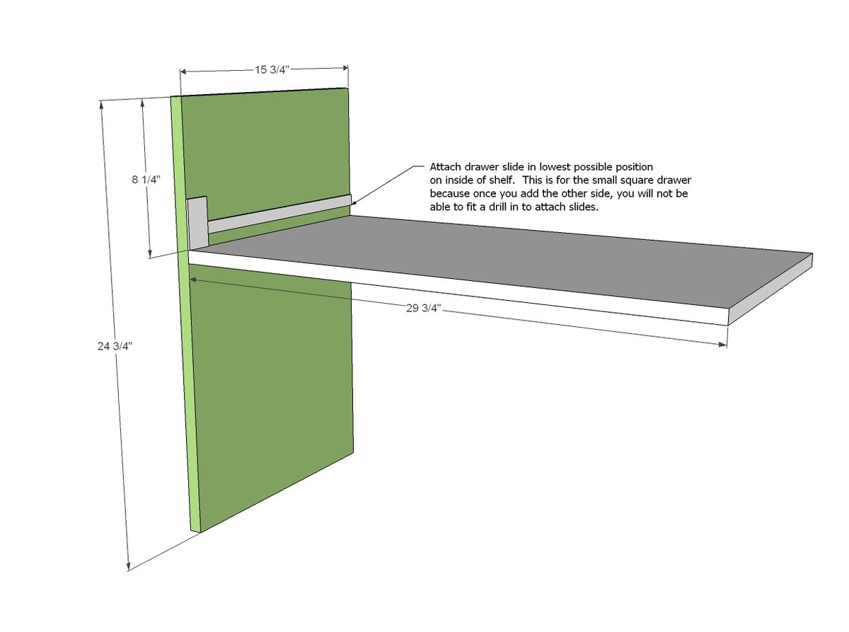 Patchwork Dresser on Wheels — step 1