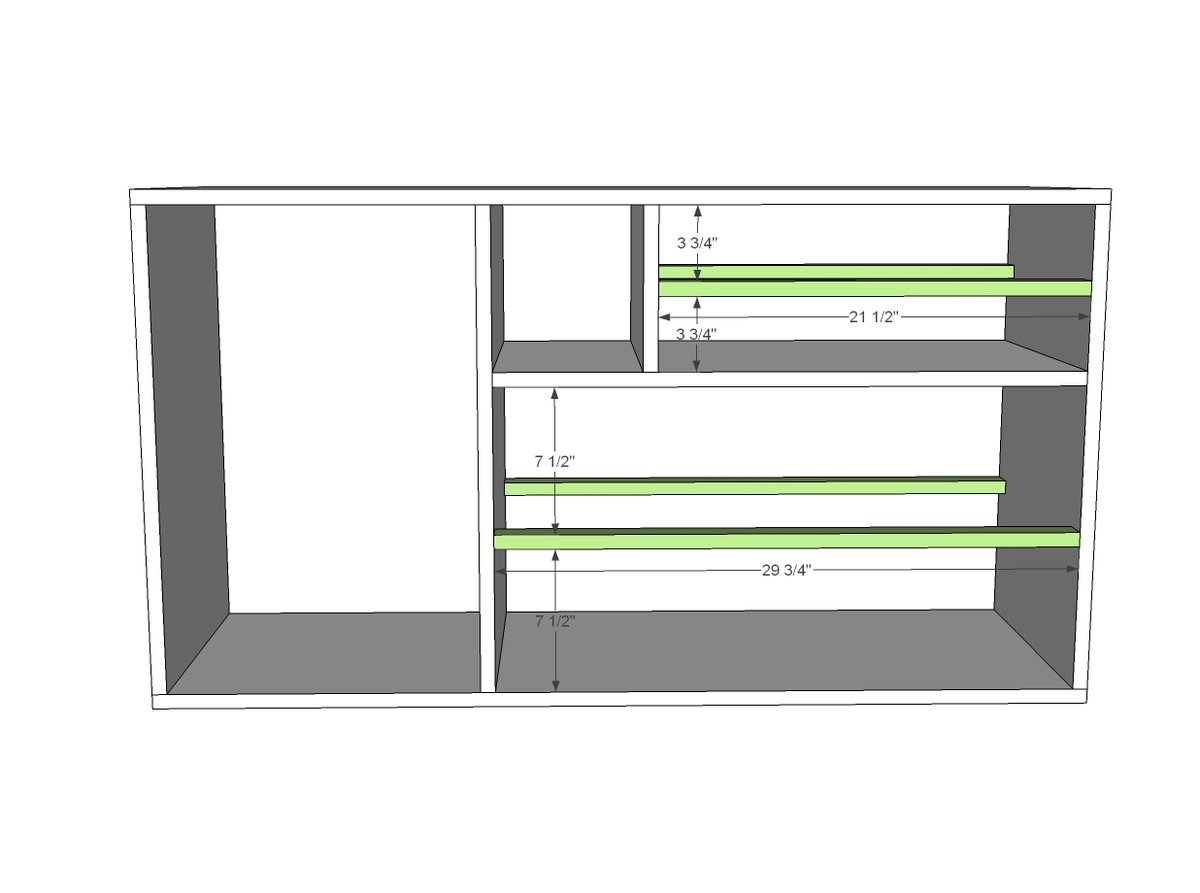 Patchwork Dresser on Wheels — step 4