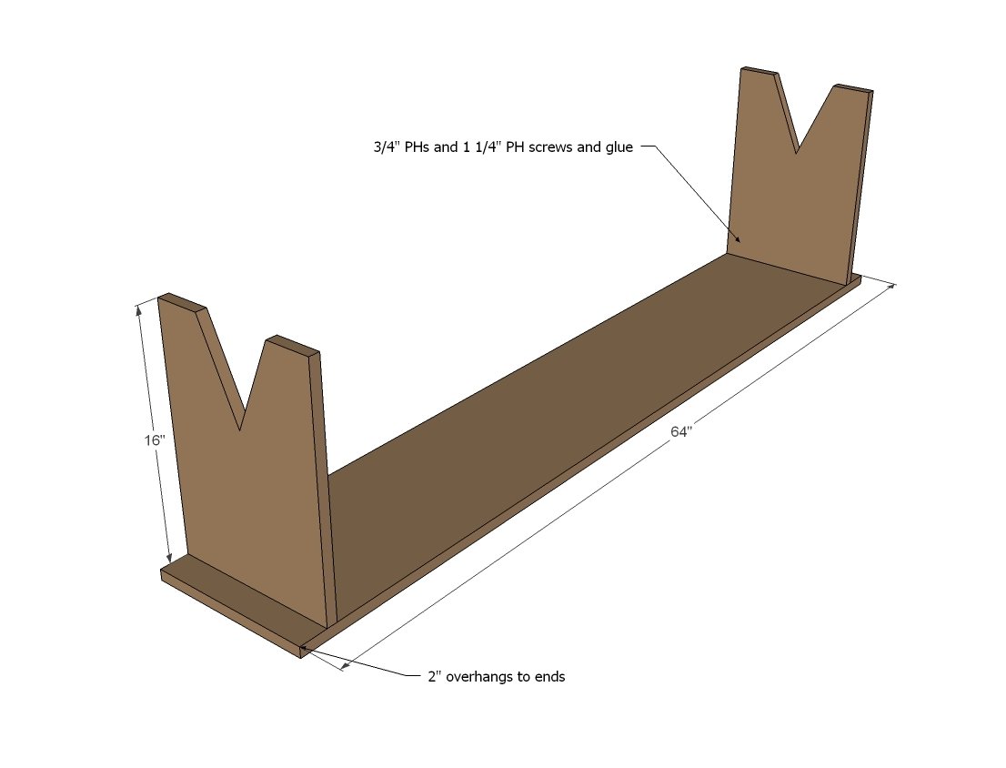 Patrick's Primitive Bench — step 1
