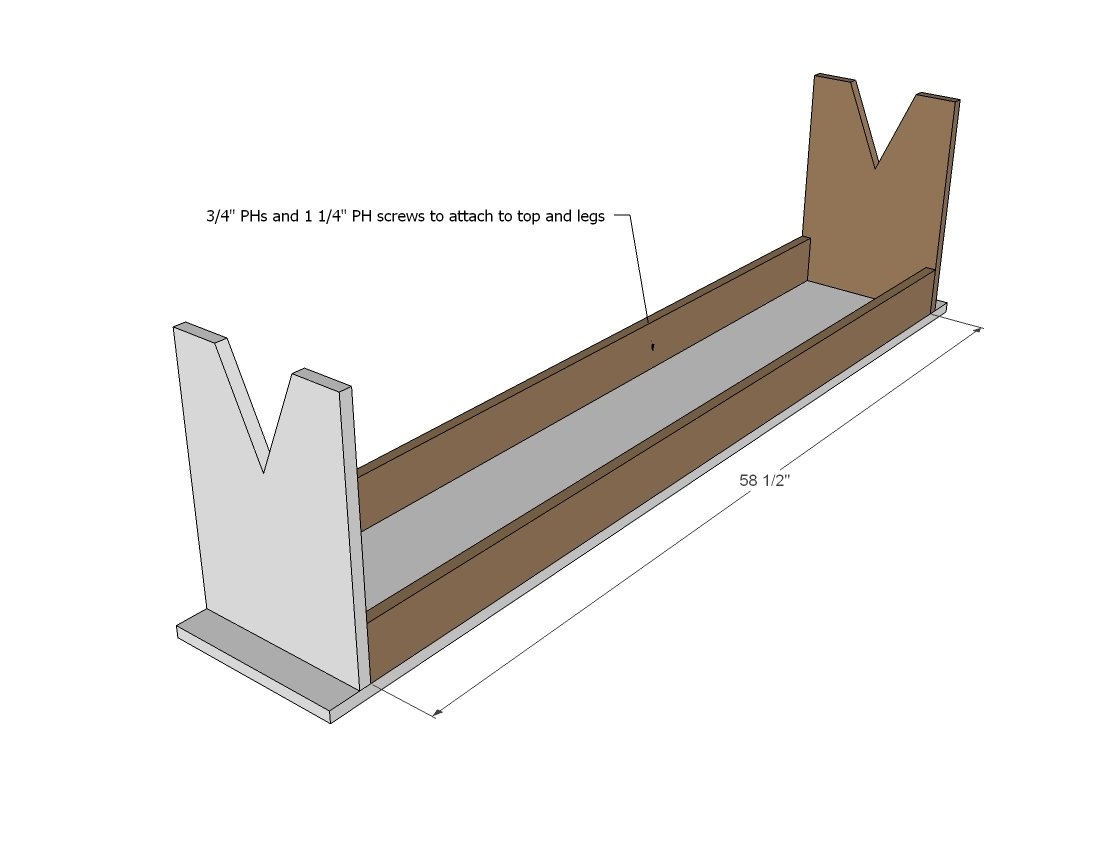 Patrick's Primitive Bench — step 2