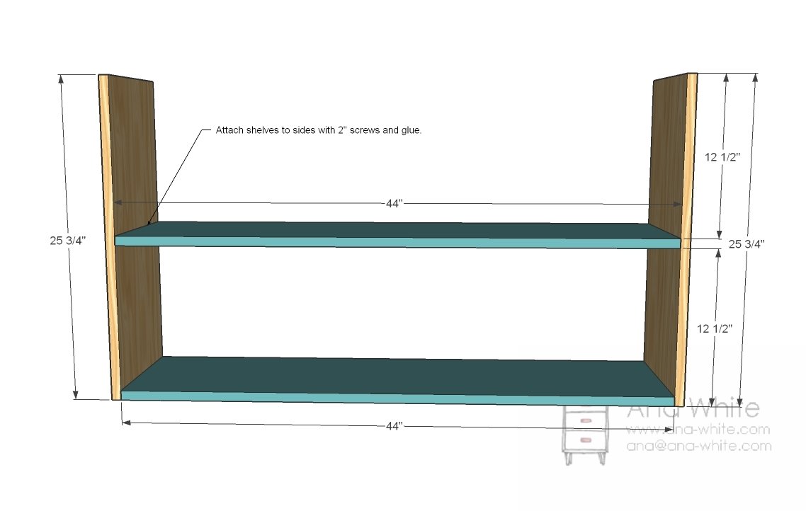 Perfect Console Bookshelf — step 2