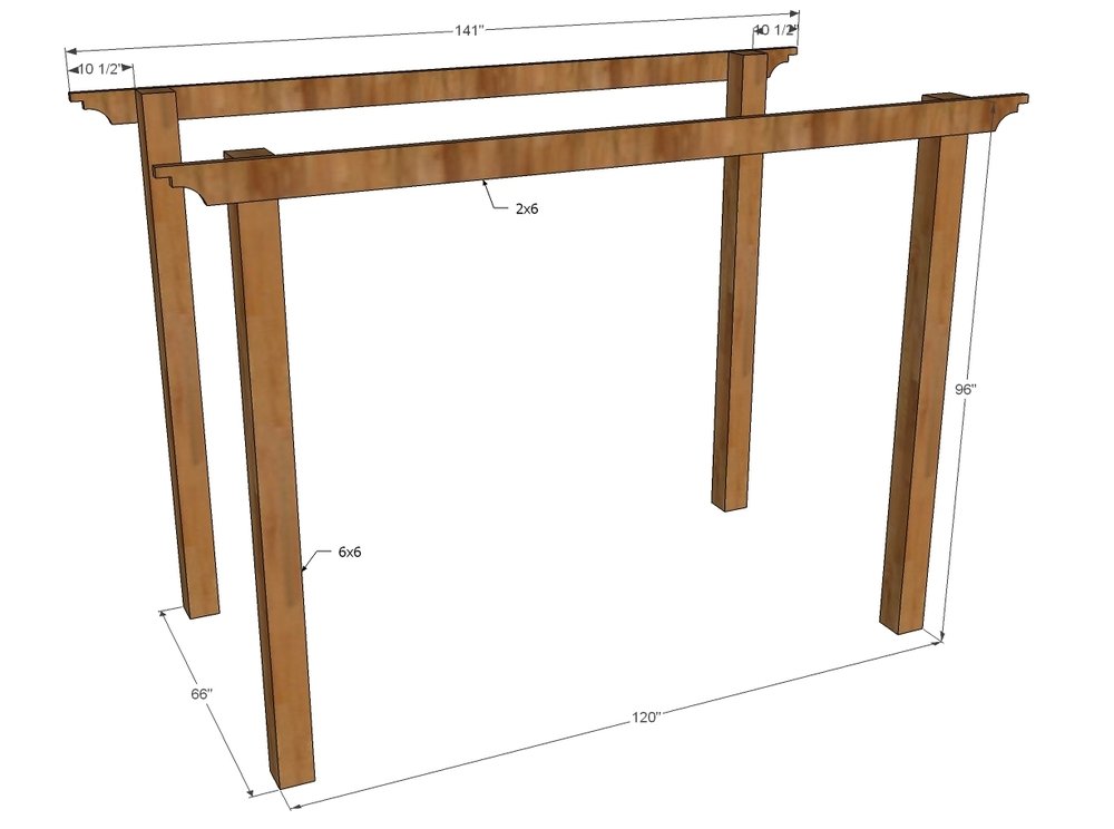 Pergola Outdoor Room — step 1