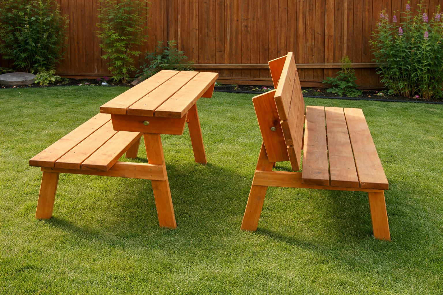 Picnic Table that Converts to Benches
