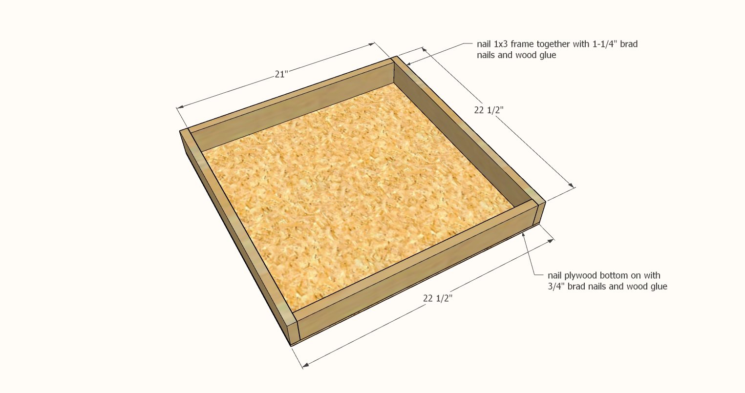 Pine Wood Lego Table — step 1