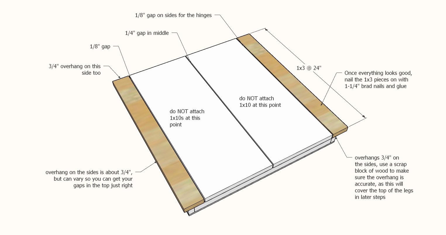 Pine Wood Lego Table — step 2