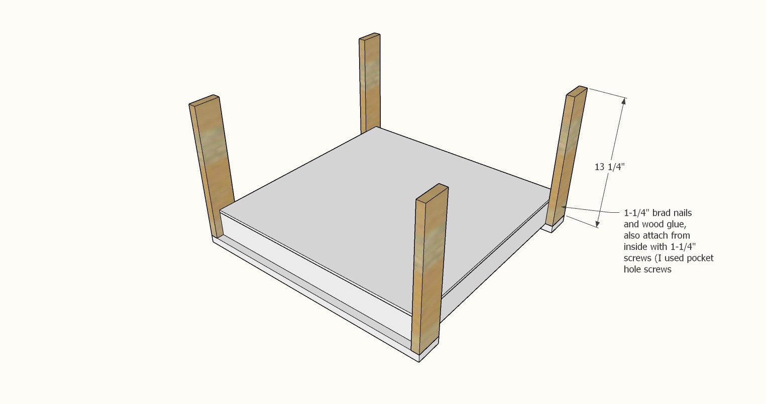 Pine Wood Lego Table — step 3