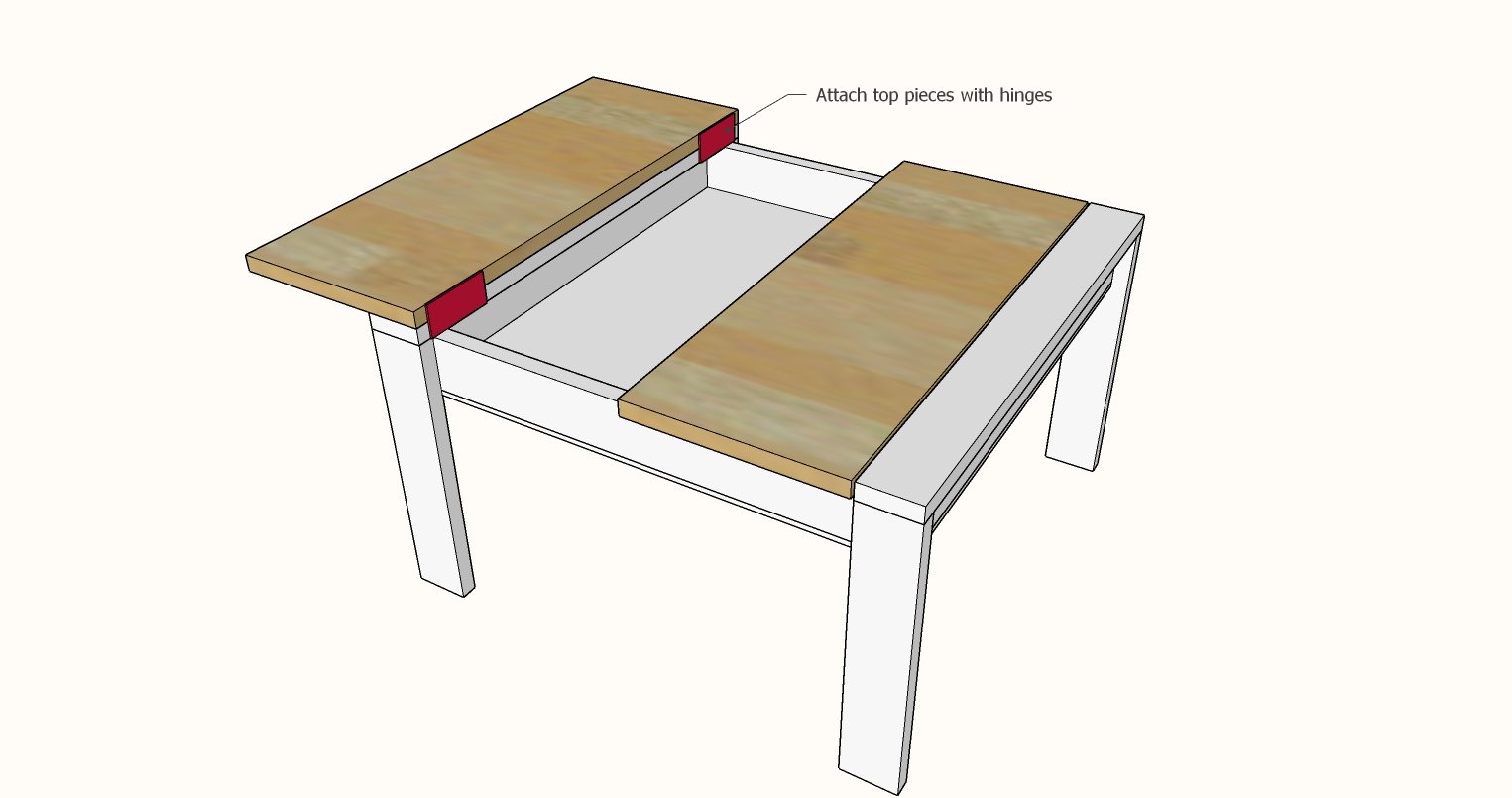 Pine Wood Lego Table — step 4