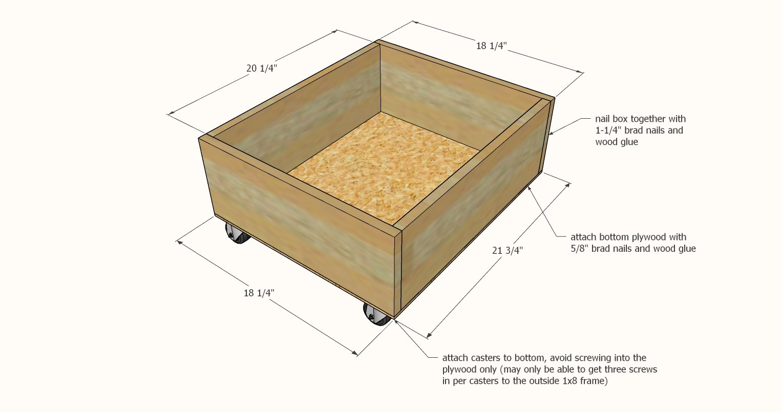 Pine Wood Lego Table — step 5
