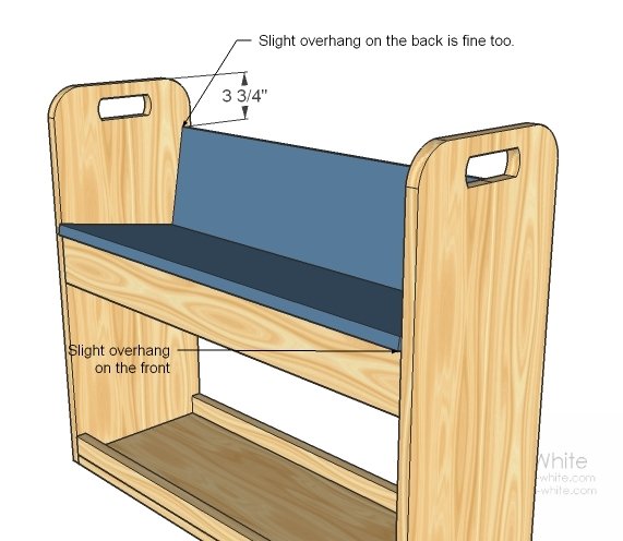 Pine Wood Library Book Cart — step 6