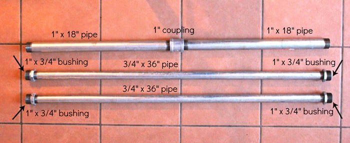 Pipe and Wood Slat Bed — step 3