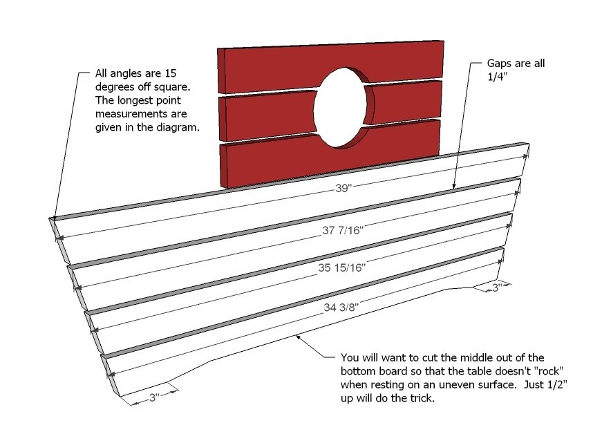 Pirate Picnic Table — step 2