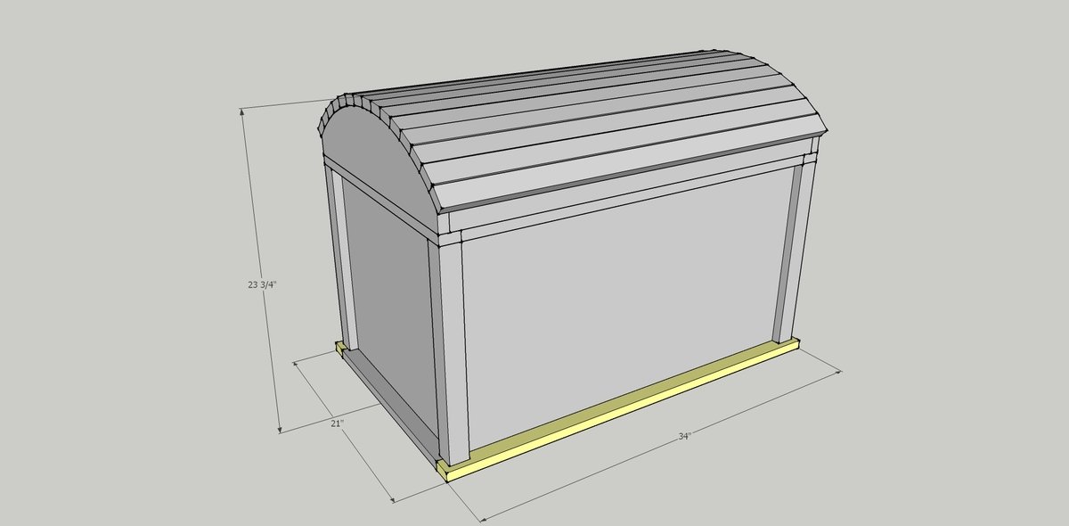 Pirate Toy Chest dimension diagram 1