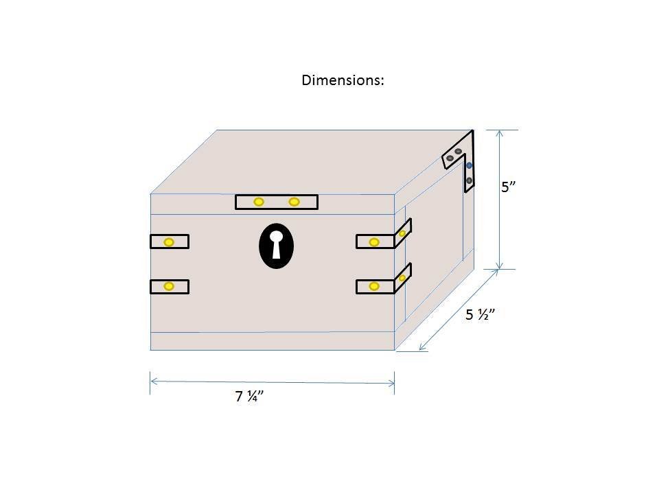 Pirate's Treasure Trunk dimension diagram 1