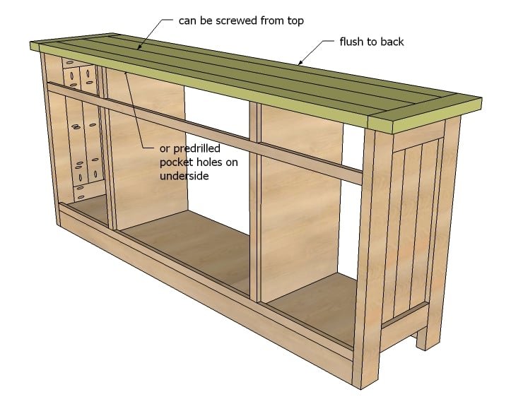 Planked Wood Sideboard — step 9