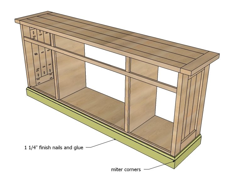 Planked Wood Sideboard — step 10