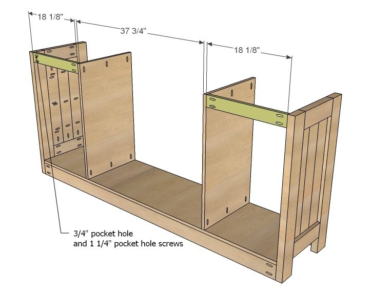 Planked Wood Sideboard — step 5