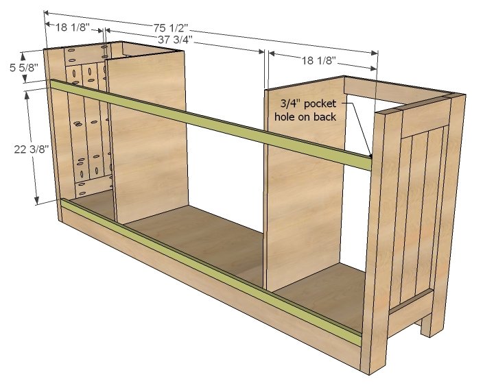 Planked Wood Sideboard — step 6