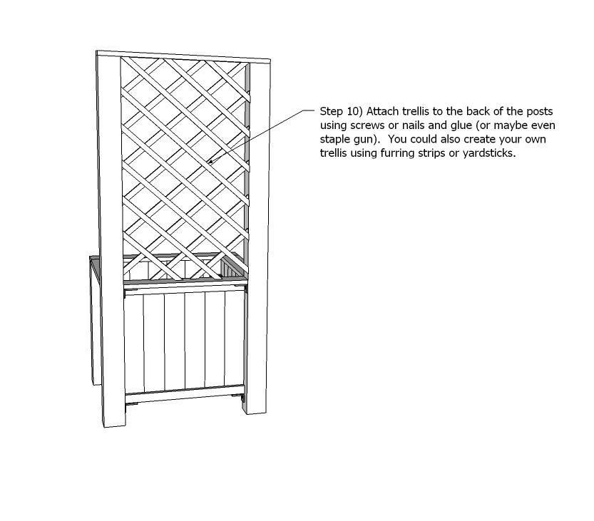 Planter Box with Trellis — step 11