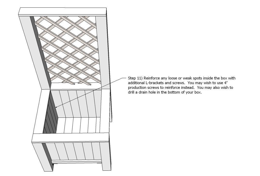 Planter Box with Trellis — step 12