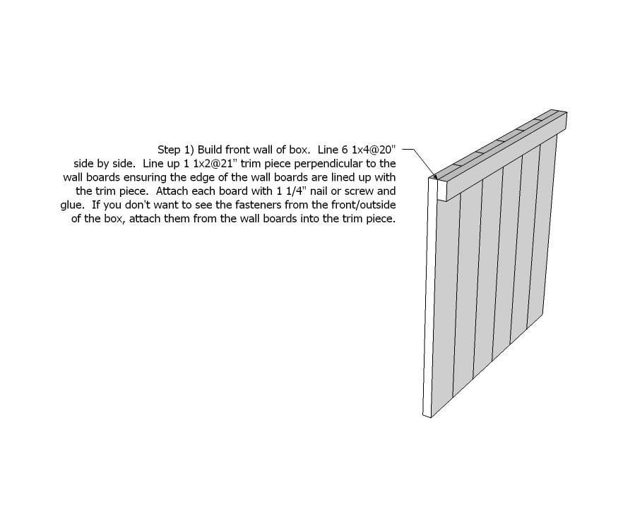 Planter Box with Trellis — step 1