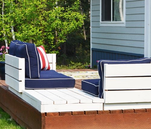 Platform Outdoor Sectional with End Table (part 2)