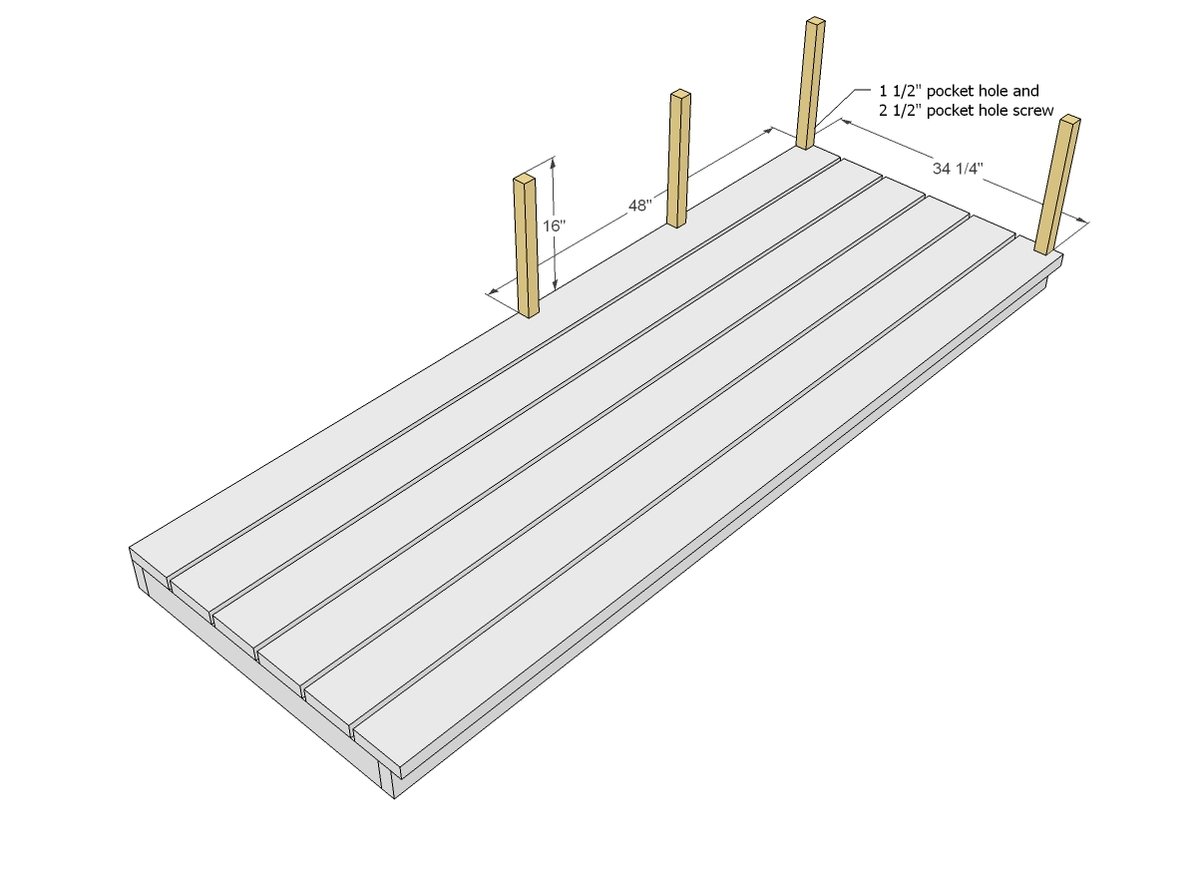 Platform Outdoor Sectional with End Table (part 2) — step 3