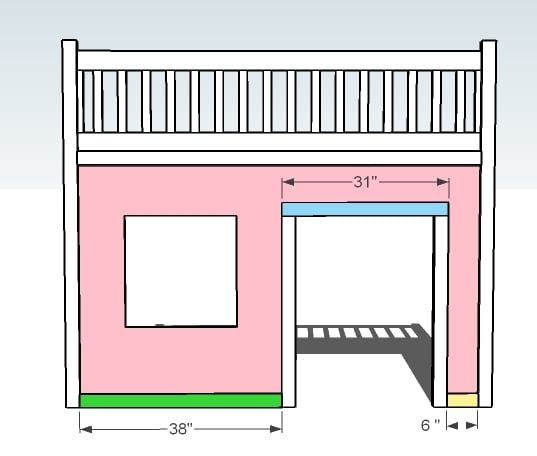 Playhouse Loft Bed — step 6