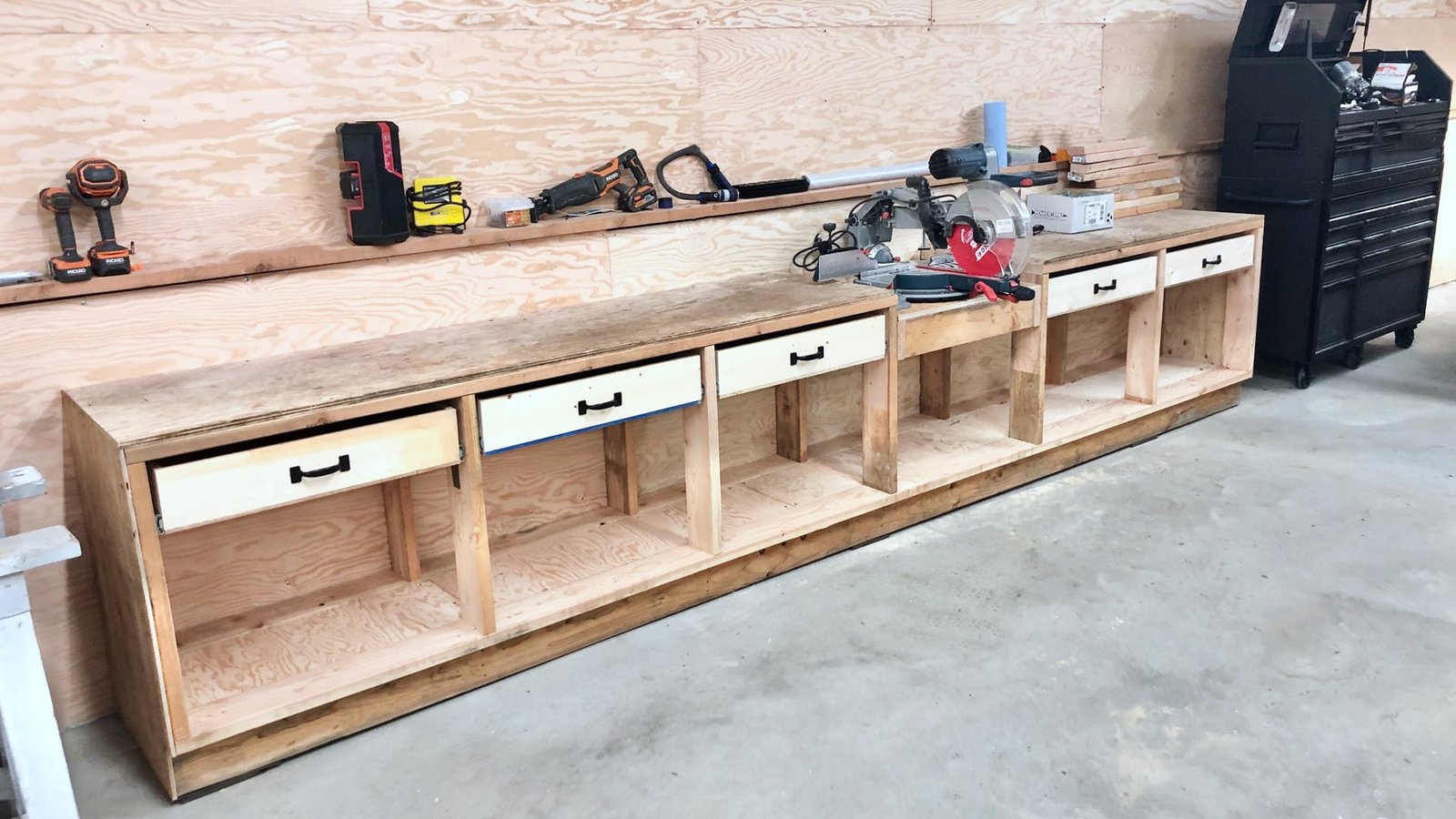 Pony Wall Workbench
