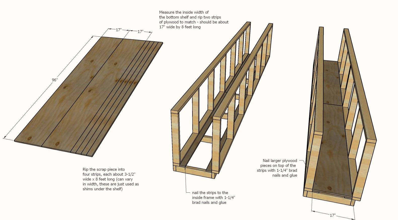 Pony Wall Workbench — step 3