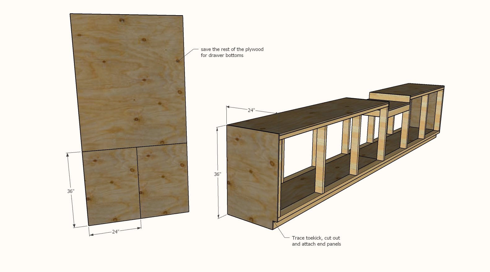 Pony Wall Workbench — step 5