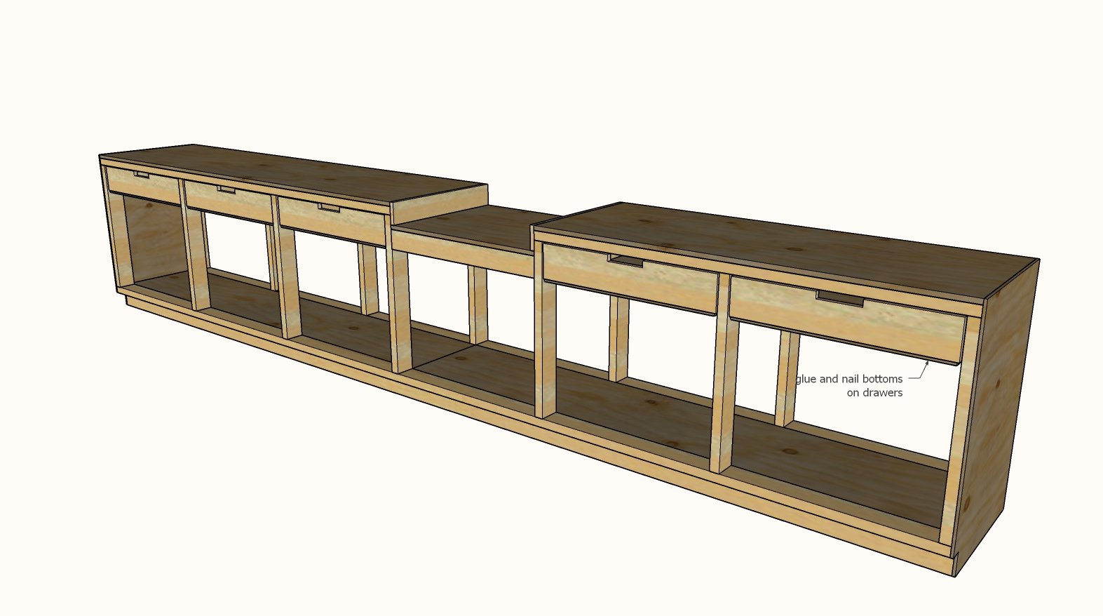 Pony Wall Workbench — step 8