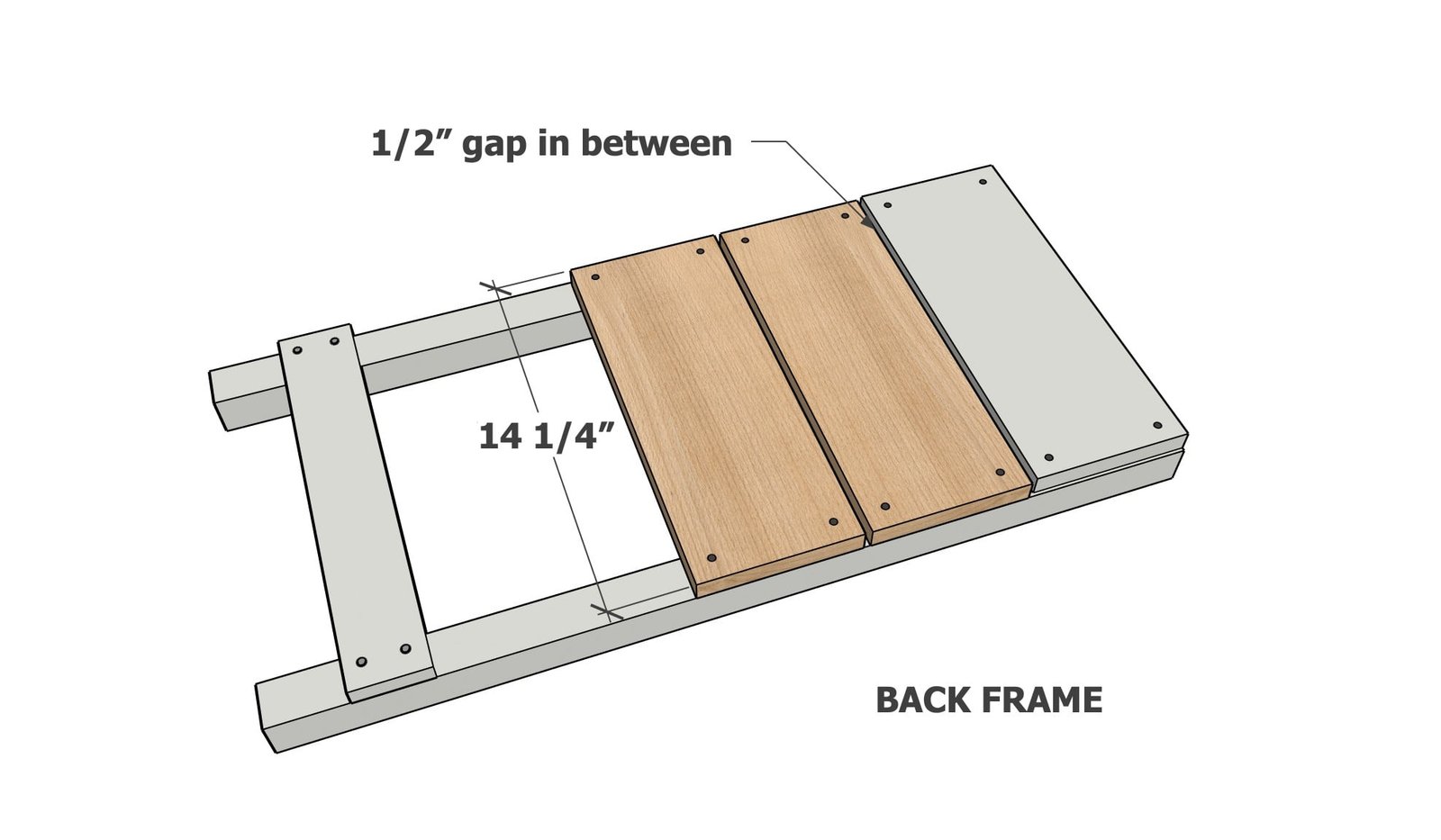 Portable Two Piece Wooden Beach Chair with — step 3