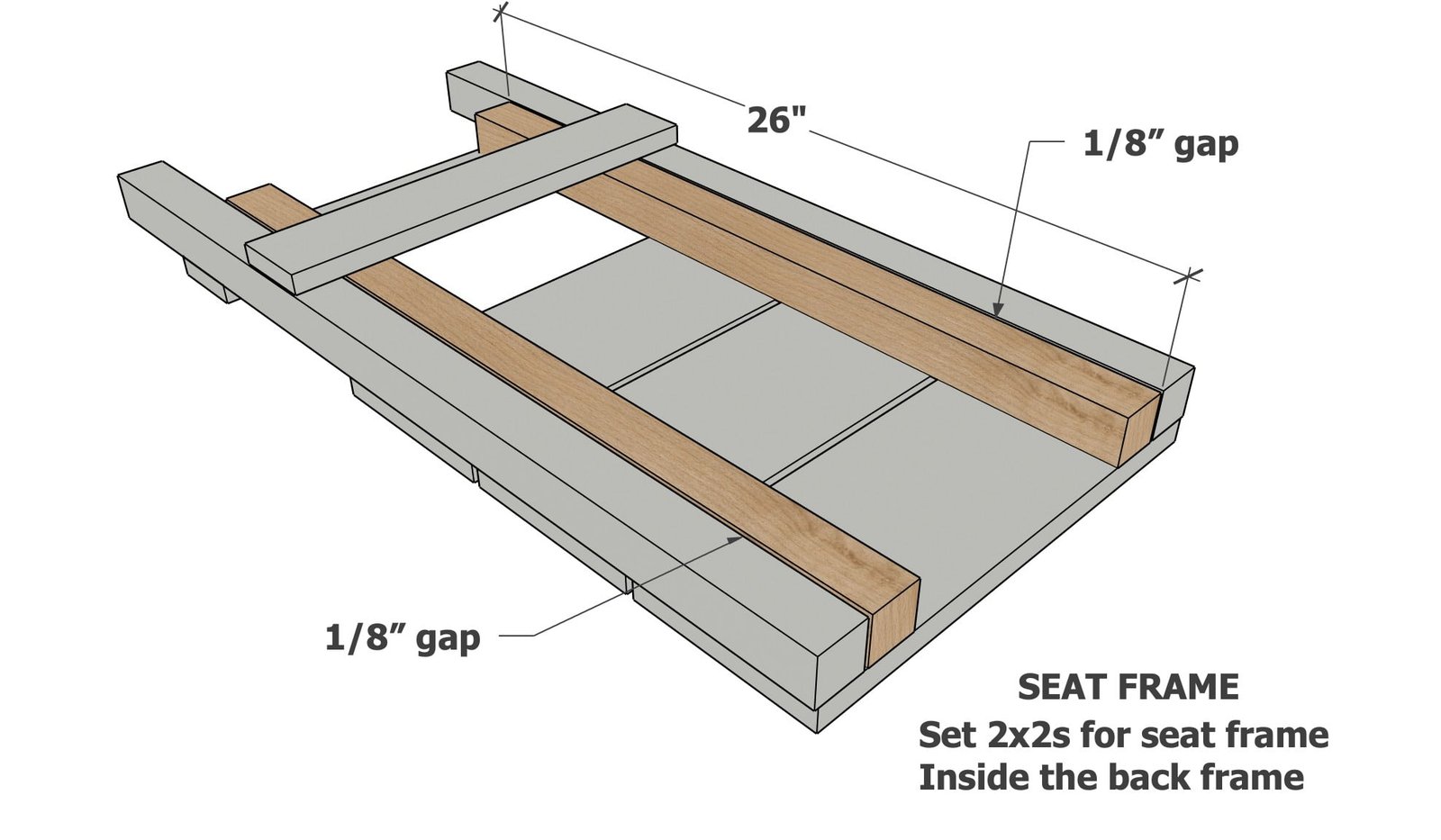 Portable Two Piece Wooden Beach Chair with — step 5