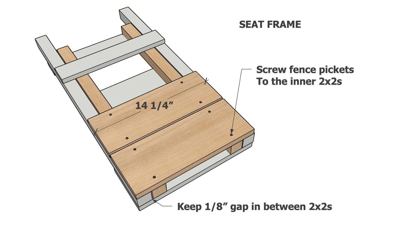 Portable Two Piece Wooden Beach Chair with — step 6