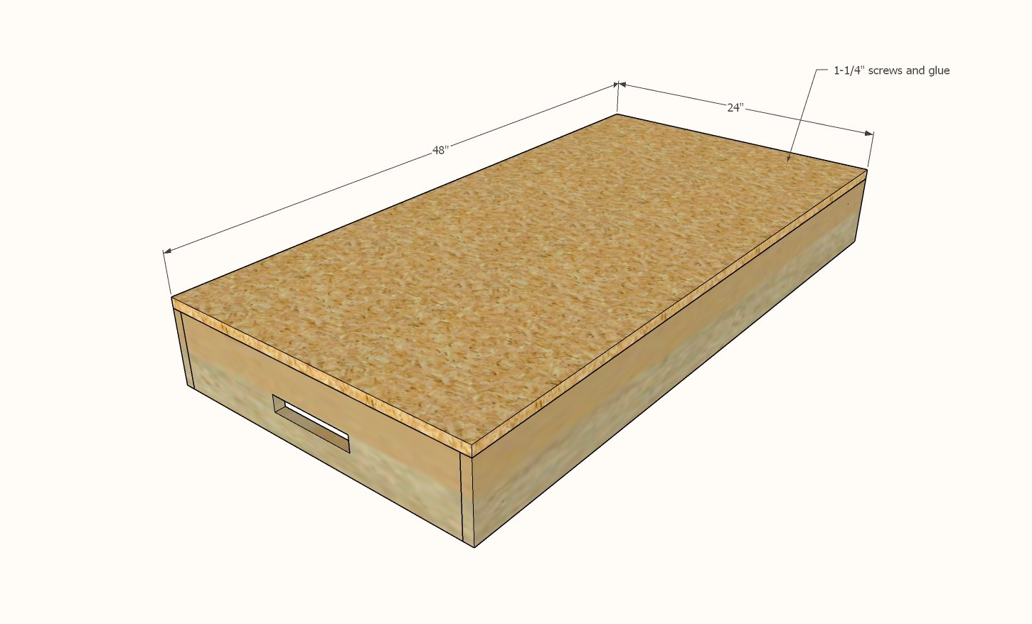 Portable Workbench “Woodshop in a Box” — step 2