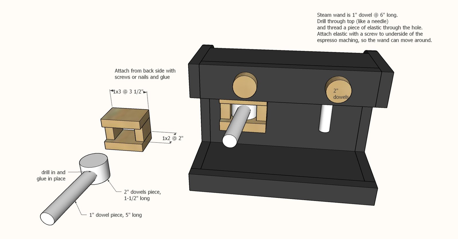 Pretend Play Coffee Station with Espresso Machine — step 13