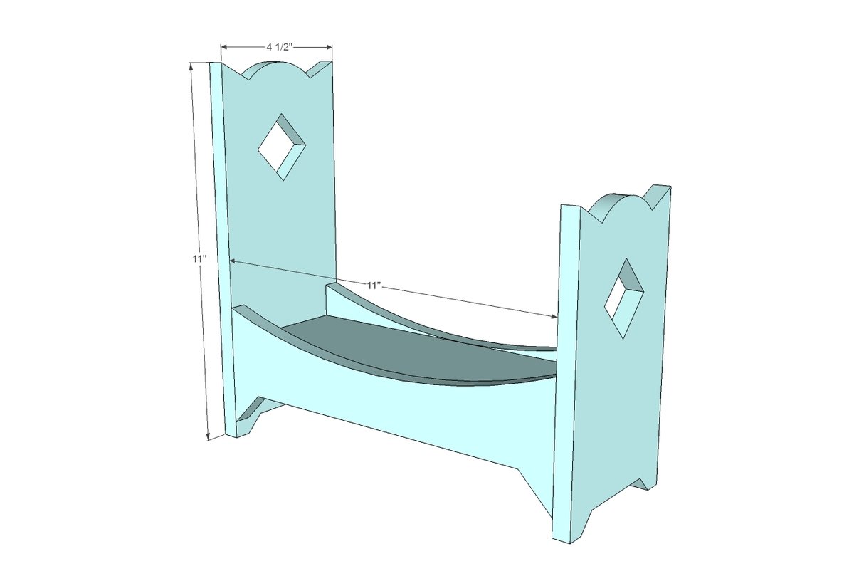 Princess and the Pea Bed dimension diagram 1