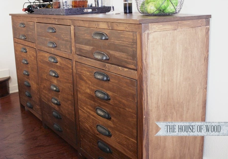 Printers Triple Console Cabinet