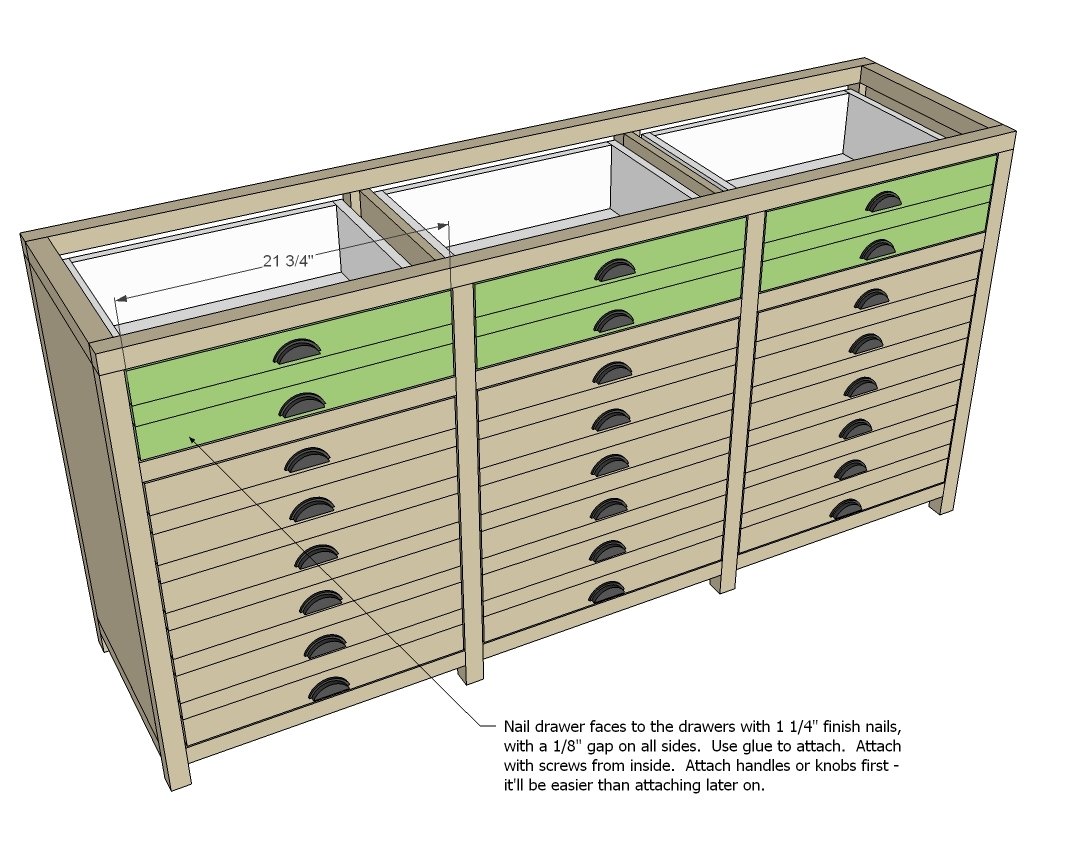 Printers Triple Console Cabinet — step 11
