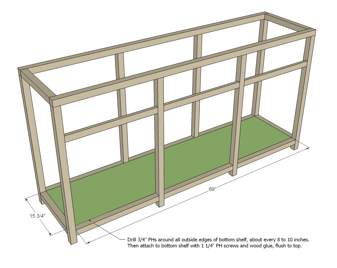 Printers Triple Console Cabinet — step 5