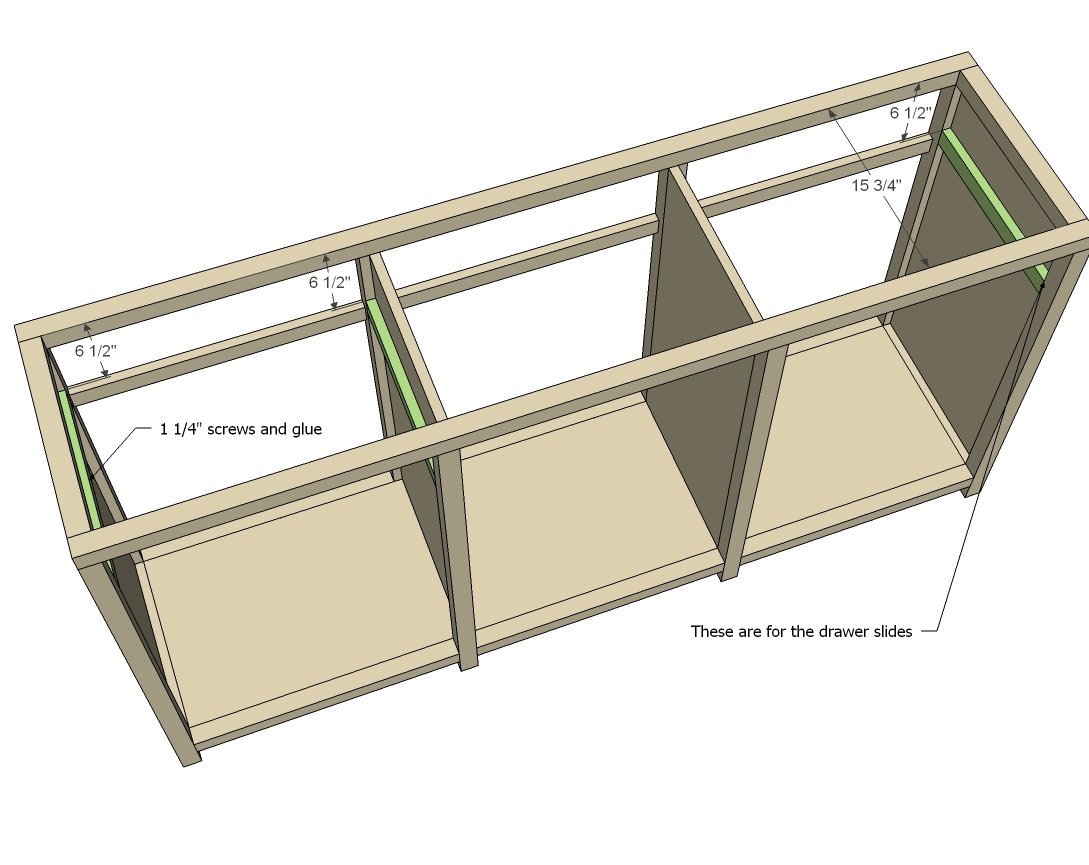 Printers Triple Console Cabinet — step 8