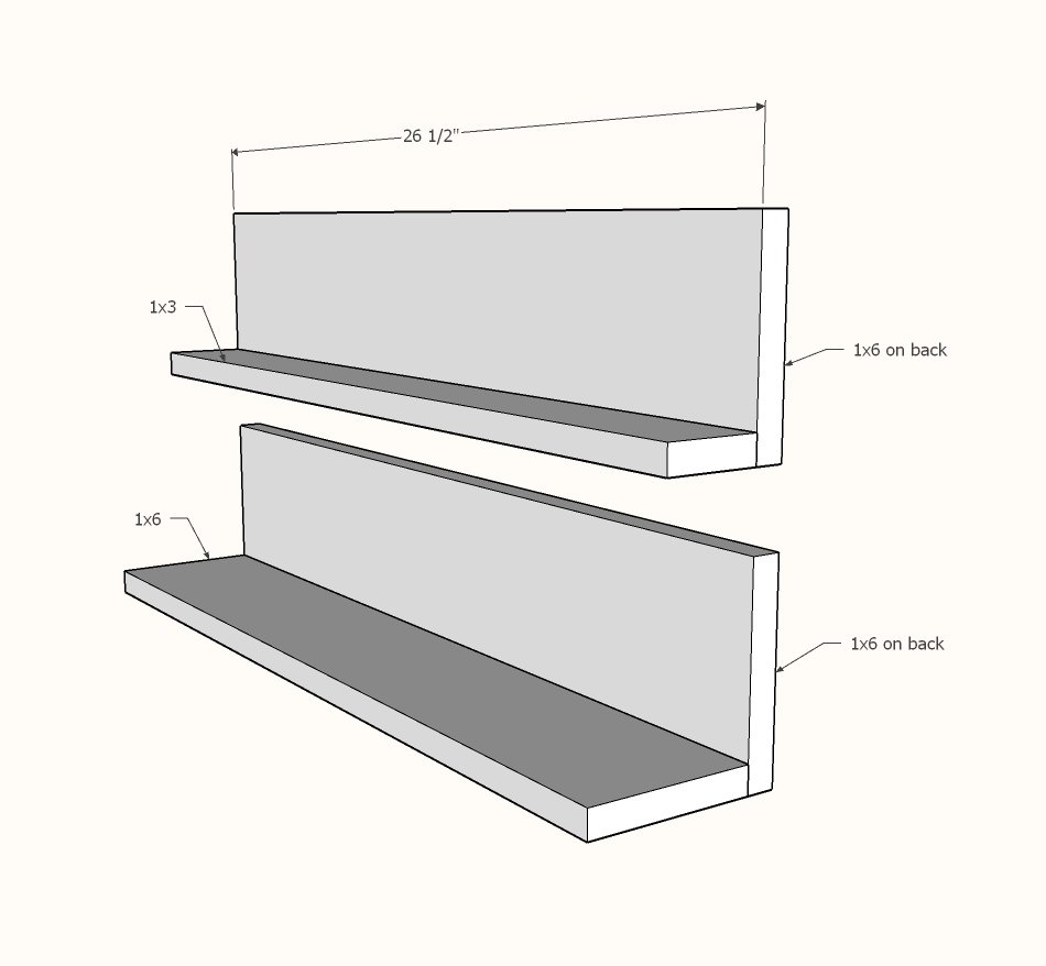 Produce Bin Wall Shelf — step 1