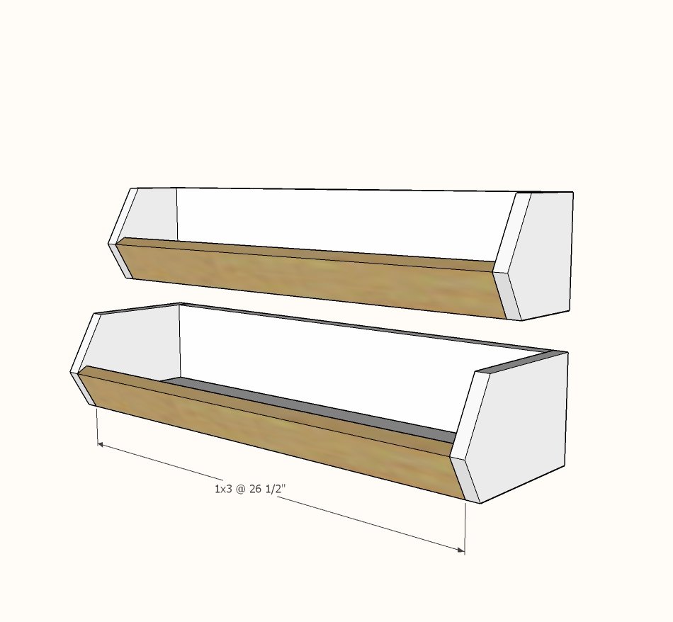 Produce Bin Wall Shelf — step 3