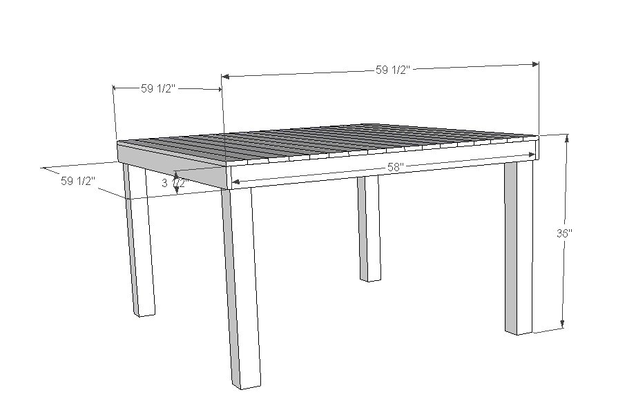 Pub/Counter Height Table (Seats 8) dimension diagram 1
