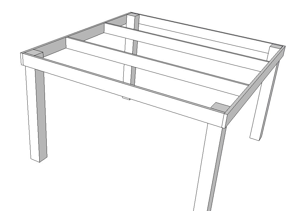 Pub/Counter Height Table (Seats 8) — step 3