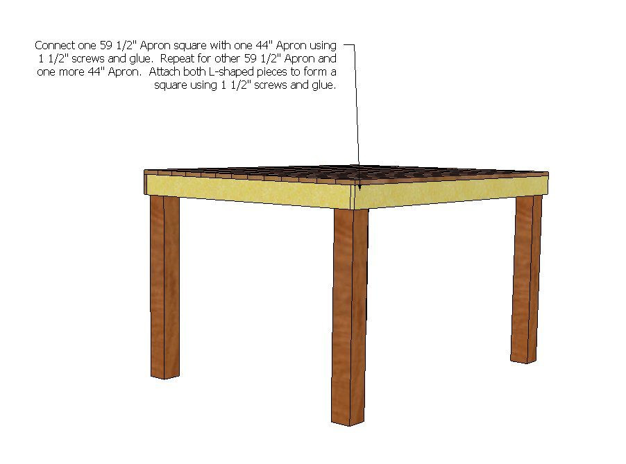 Pub/Counter Height Table — step 1
