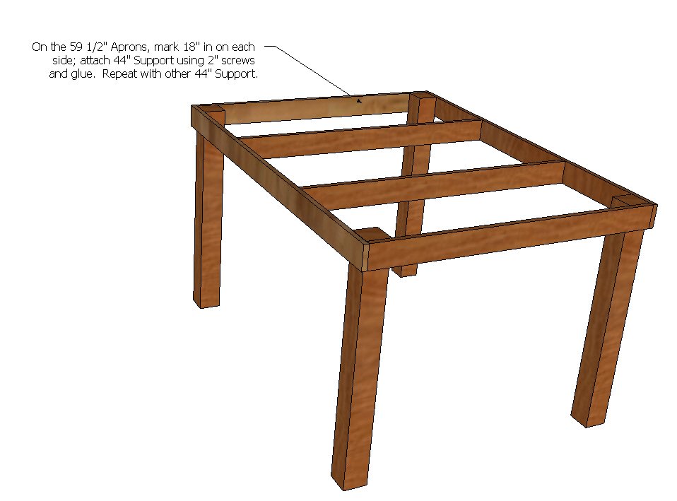 Pub/Counter Height Table — step 3