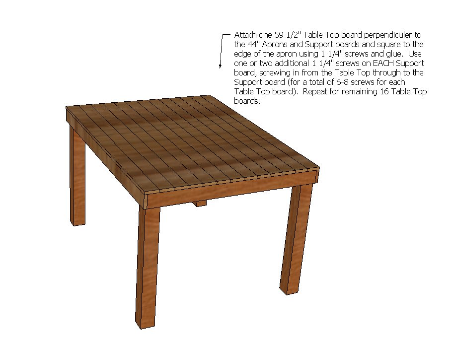 Pub/Counter Height Table — step 4