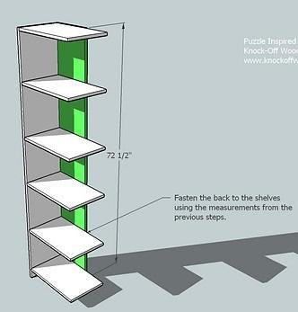Puzzle Bookcase — step 2